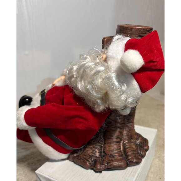 Telco Sleeping Santa Claus by a Tree With Dec 26 Sign 10" Tall 1989 Vintage READ - Picture 4 of 10